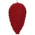 Vickerman 10" Burgundy Flocked Pinecone Christmas Ornament
