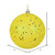 Vickerman 12" Yellow Sequin Ball Christmas Ornament