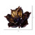 Vickerman 7" Artificial Chocolate Glitter Magnolia on Clip 2 pieces per bag