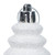 Vickerman 7" White 4-Finish Finial Christmas Ornament 8 per Box