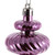 Vickerman 4" Pink 4-Finish Finial Christmas Ornament 8 per Box