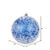 Vickerman 4" Blue Glitter Hail Ball Christmas Ornament 6 per Bag