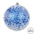 Vickerman 4" Blue Glitter Hail Ball Christmas Ornament 6 per Bag