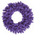Vickerman 24" Flocked Purple Fir Artificial Christmas Wreath Unlit