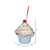 Vickerman 4.5" Light Blue Cupcake Christmas Ornament 2 per bag