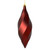 Vickerman 8" Burgundy Matte Swirl Finial Christmas Ornament Pack of 6