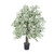 Vickerman 4' Artificial Silver Maple Bush Black Plastic Pot