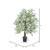 Vickerman 4' Artificial Silver Maple Bush Black Plastic Pot
