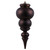  Vickerman 14" Chocolate Matte Finial Christmas Ornament 