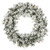 Vickerman 36" Flocked Kiana Artificial Christmas Wreath Warm White Dura-Lit LED Mini Lights