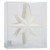 Vickerman 8" White Iridescent Glitter Bethlehem Star Christmas Ornament 4 per Box