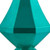  Vickerman 8" Teal Candy Finish Diamond Finial Christmas Ornament Pack of 2 