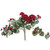 Vickerman 22" Artificial Red Geranium Hanging Bush