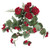Vickerman 22" Artificial Red Geranium Hanging Bush