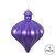  Vickerman 6" Purple Matte Onion Drop Christmas Ornament 4 per pack 