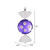 Vickerman 13" Purple-White Flat Polka Dot Candy Christmas Ornament