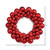  Vickerman 12" Red Shiny and Matte Ball Wreath 