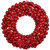 Vickerman 22" Red Shiny and Matte Ball Wreath