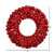  Vickerman 22" Red Shiny and Matte Ball Wreath 