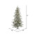  Vickerman A862066LED 6.5ft Flocked Slim Sierra Christmas Tree with Warm LED Lights 