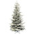 Vickerman A862075 7.5ft Flocked Slim Sierra Christmas Tree Unlit