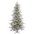 Vickerman A862076LED 7.5ft Flocked Slim Sierra Christmas Tree with Warm LED Lights