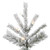  Vickerman A862076LED 7.5ft Flocked Slim Sierra Christmas Tree with Warm LED Lights 