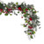 Vickerman FQ221760 Holly Pine Artificial Garland with Red Jingle Bells 5ft Indoor Green Finish