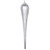Vickerman MT195107D - 15.75" Silver Glitter Drop Christmas Ornament