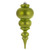  Vickerman N150673DMV - 14" Lime Matte Finial UV Drilled Christmas Ornament 