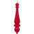 Vickerman N150803DMV - 14" Red Matte Finial Drop UV Drilled Christmas Ornament