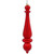 Vickerman N150803DSV - 14" Red Shiny Finial Drop UV Drilled Christmas Ornament