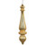 Vickerman N150808DMV - 14" Gold Matte Finial Drop UV Dril Christmas Ornament