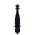Vickerman N150817DSV -14" Black Shiny Finial Drop UV Dril Christmas Ornament