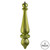 Vickerman N150873DMV - 14" Lime Matte Finial Drop Christmas Ornament - UV Outdoor Rated