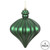 Vickerman N175824D - 6" Emerald Matte Onion Drop Christmas Ornament