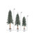 Vickerman B907310 4ft, 5ft, 6ft Natural Bark Alpine Christmas Tree Set