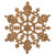 Vickerman M101458 4" Rose Gold Glitter Snowflake 24/Pvc Bx