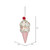  Vickerman MC224779 5.75" Pink Ice Cream Cone Ornament 3/bag