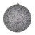 Vickerman N185707D 4.75" Silver Beaded Ball Drilled 6/Bag