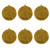 Vickerman N185708D 4.75" Gold Beaded Ball Drilled 6/Bag