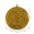  Vickerman N185708D 4.75" Gold Beaded Ball Drilled 6/Bag