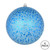 Vickerman N195402D 4" Blue Crackle Ball Ornament 6/Bag