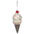  Vickerman MC224776 5.75" Brown Ice Cream Cone Ornament 3/bg