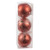 Vickerman N170771D 6" Coral Matt Glitter Swirl Ball 3/Bx
