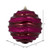 Vickerman M132121 8" Berry Red Candy Glitter Wave Ball