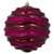 Vickerman M132121 8" Berry Red Candy Glitter Wave Ball