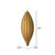 Vickerman M183276M 8" Mocha Matte Line Finial 4/Bag