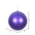  Vickerman N170666D 4" Purple Matt Glitter Swirl Ball 4/Bx