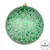  Vickerman N195404D 4" Green Crackle Ball Ornament 6/Bag